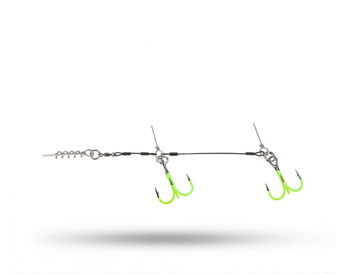 CWC PRO UV Chartreuse Stinger, SS 100lb Original Tandem 2/0 i gruppen Krok & Småplock / Stingers & Riggar hos Örebro Fiske & Outdoor AB (CWC PRO UV Char 20)